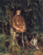 Pierre Renoir Alfred Berard and his Dog oil